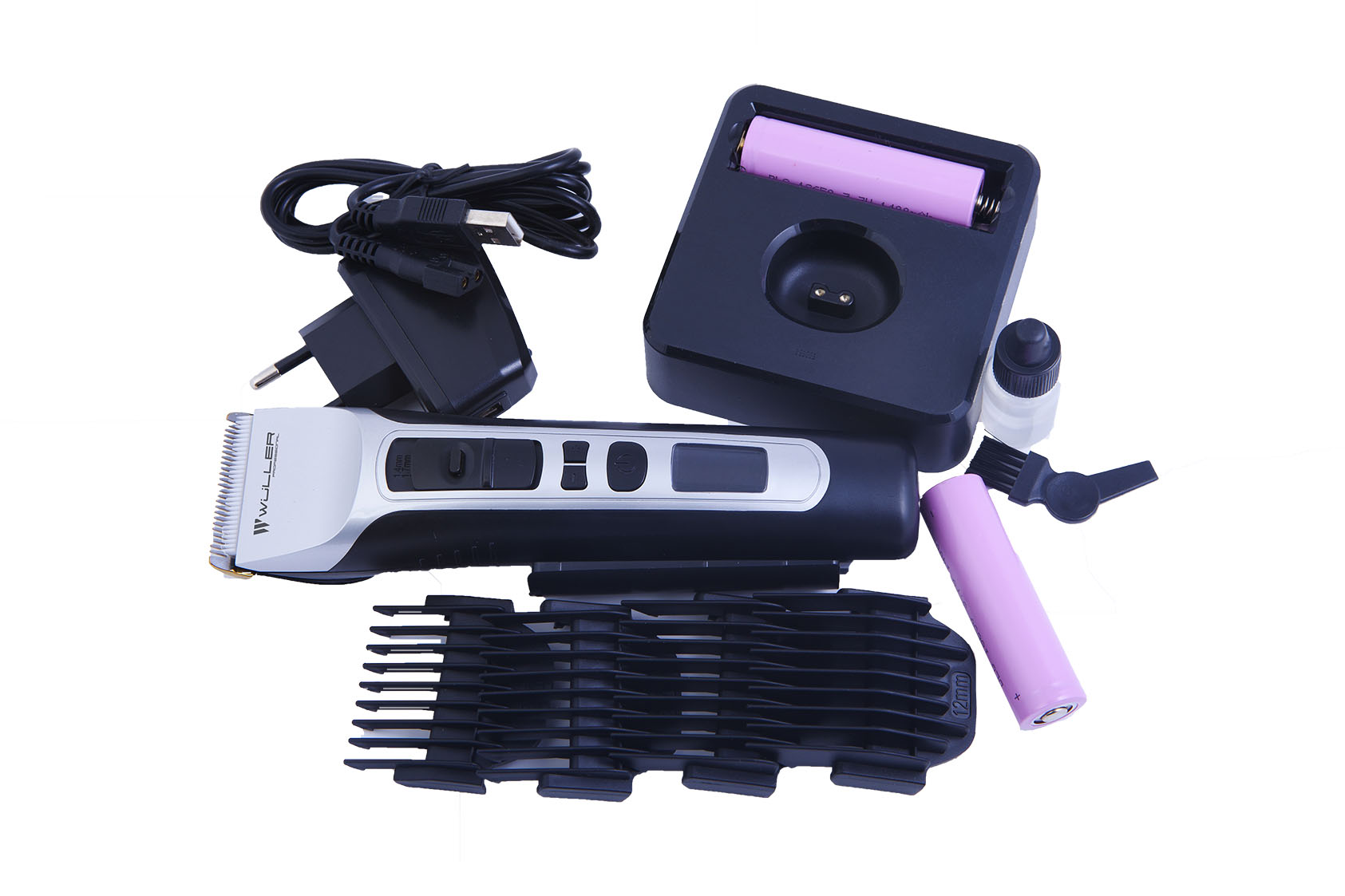 Профессиональная аккумуляторная машинка для стрижки волос  Wuller HARVEY WM.411